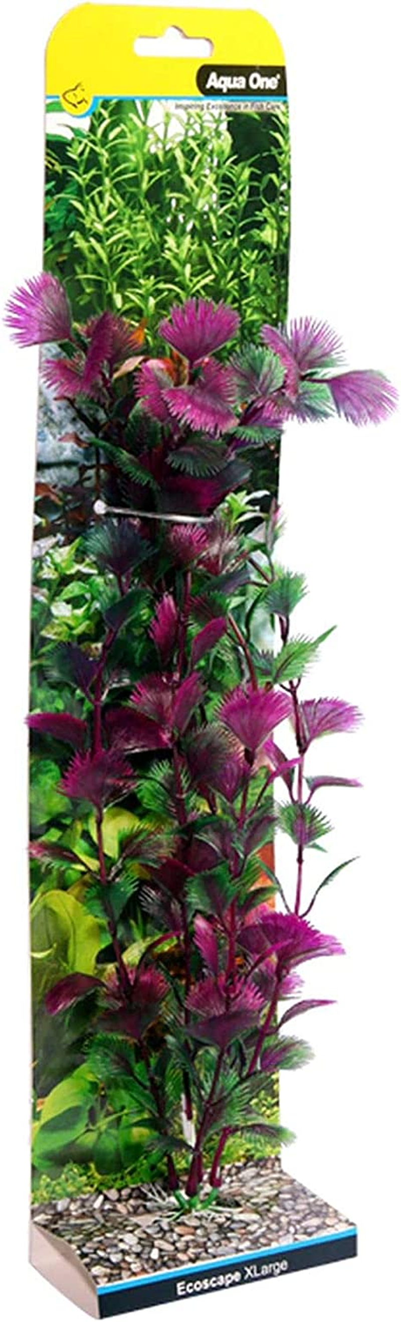 Ecoscape X-Large Fan Palm Pink Aquarium Plant Fish Tank D&eacute;cor Aqua One image number 2