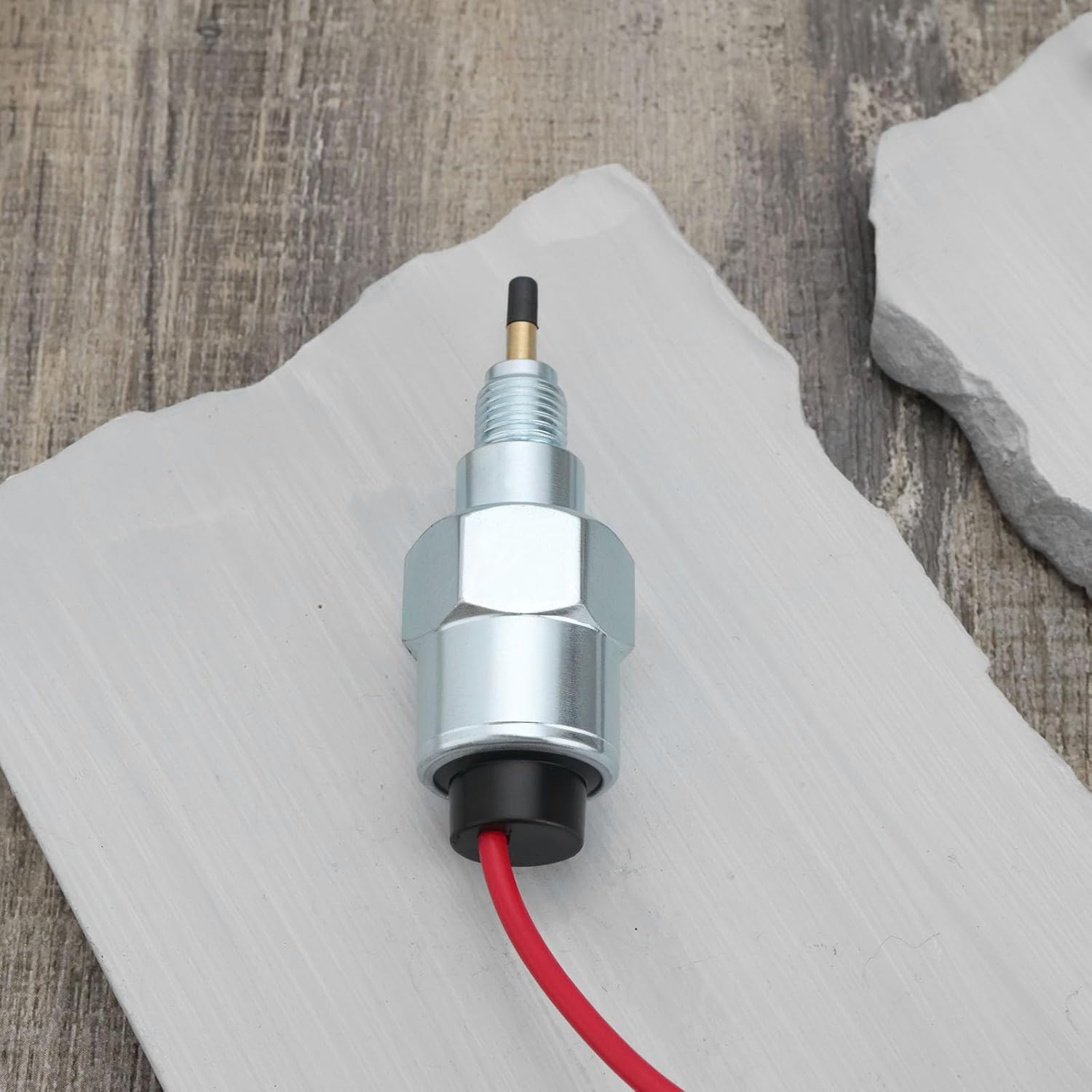 SING F LTD 1PC Carburetor Fuel Shut off Solenoid Compatible with Briggs Stratton OE 692094 807664 FSL90-0009 B1692094 BS-692094-D1 6 92094 BC Wire Length 25Cm Fuel Shut-Off Actuator image number 1