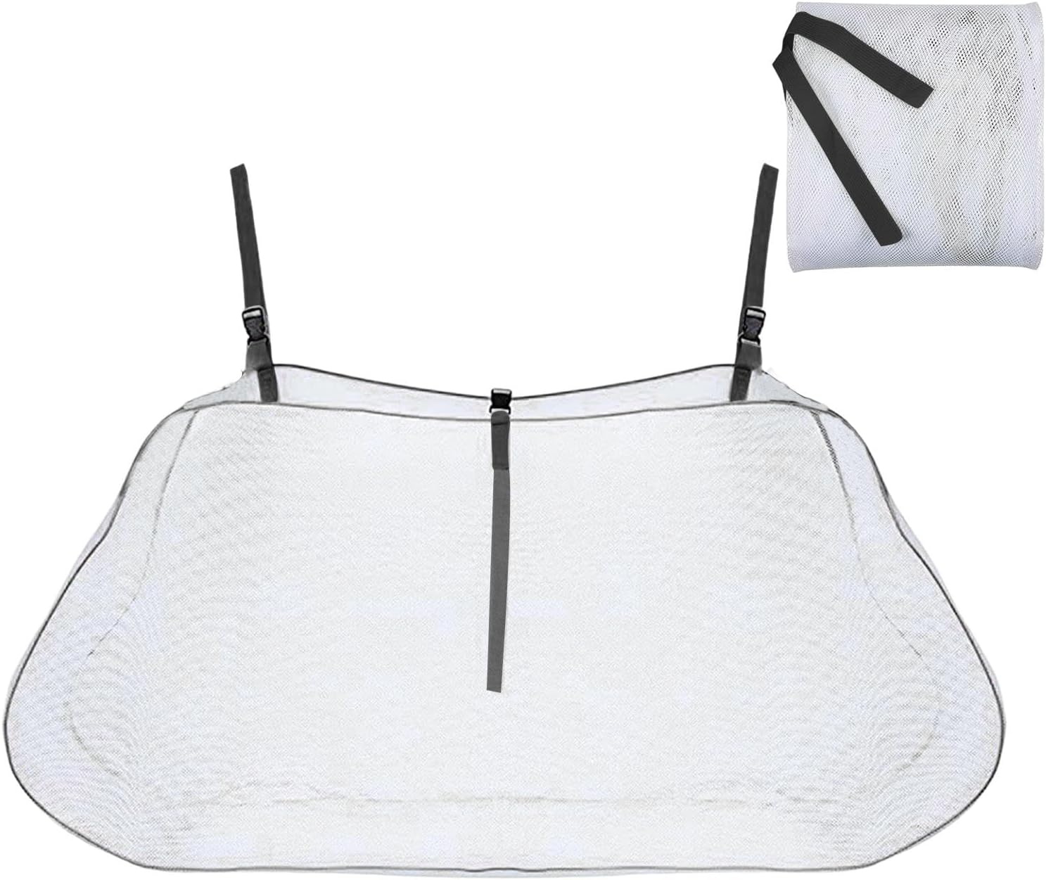 Pool Float Toy Storage Mesh Bag | Swimming Pool Storage Organizer - Large Capacity Adjustable Poolside Pouch, Fence Net Holder for Inflatables image number 2