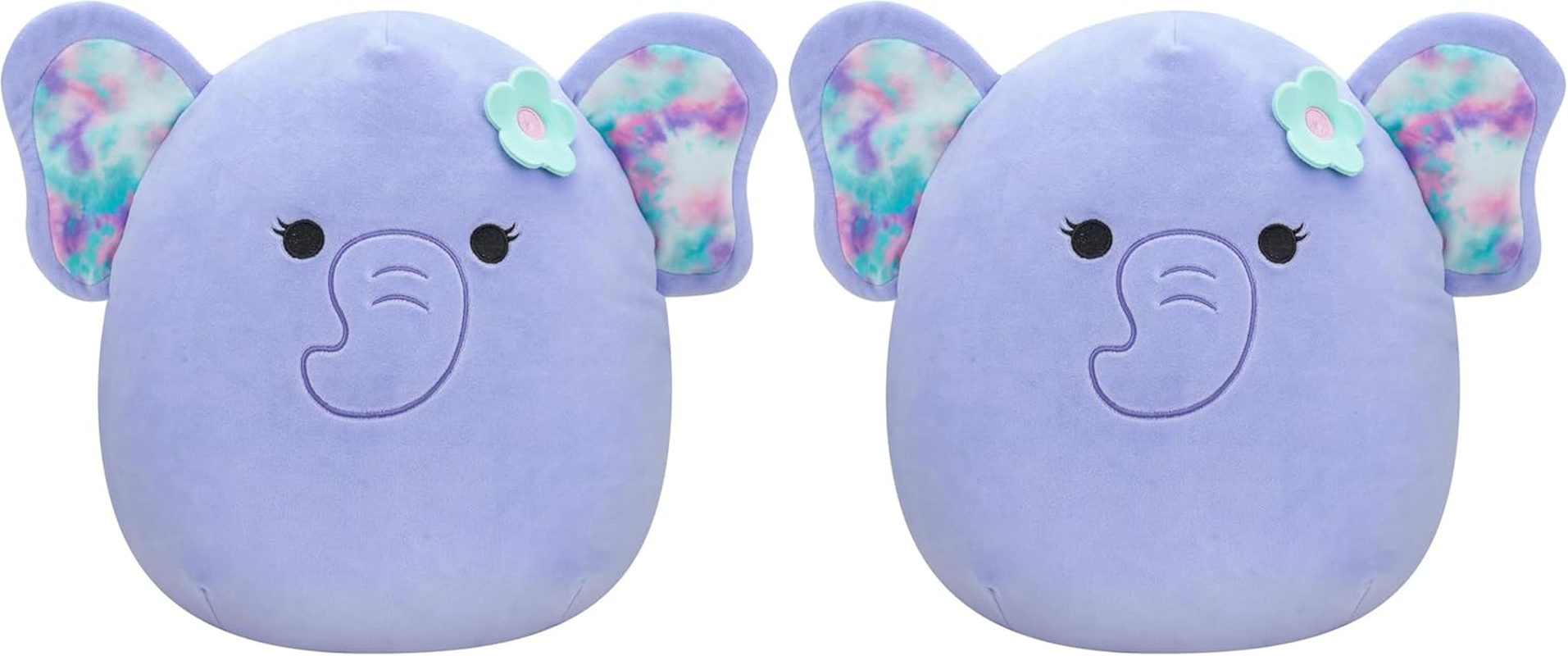 Squishmallows SQCR05378 Anjali the Purple Elephant 19 Cm Official Jazwares Plush Super Soft Cuddly Toy