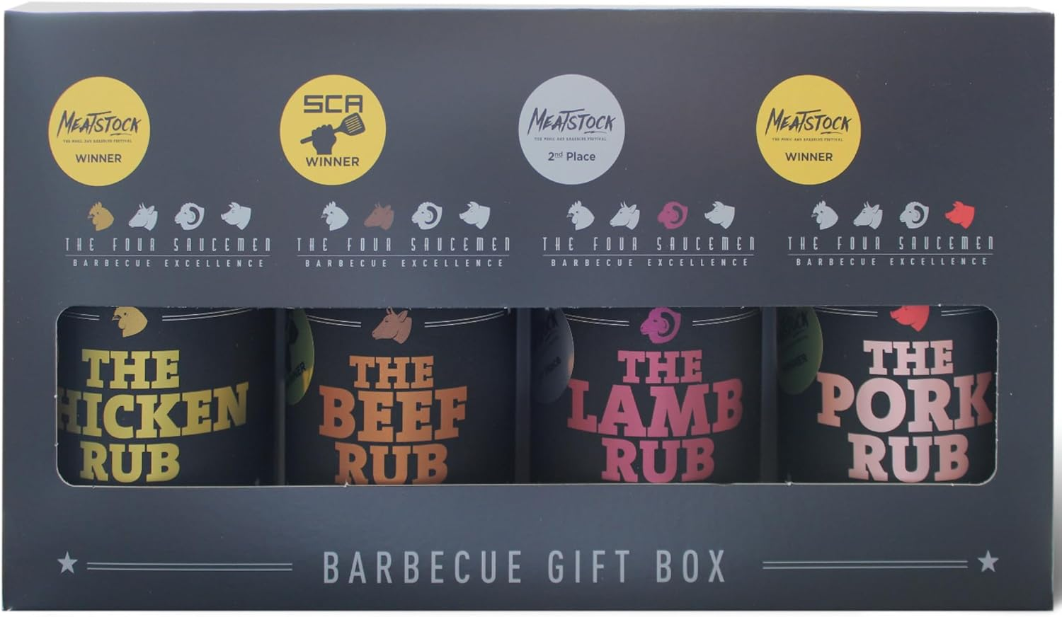 The Four Saucemen Original BBQ Rubs Set - Premium Blends for Chicken, Beef, Lamb, Pork - Award-Winning Barbecue Seasoning Gift Pack image number 5