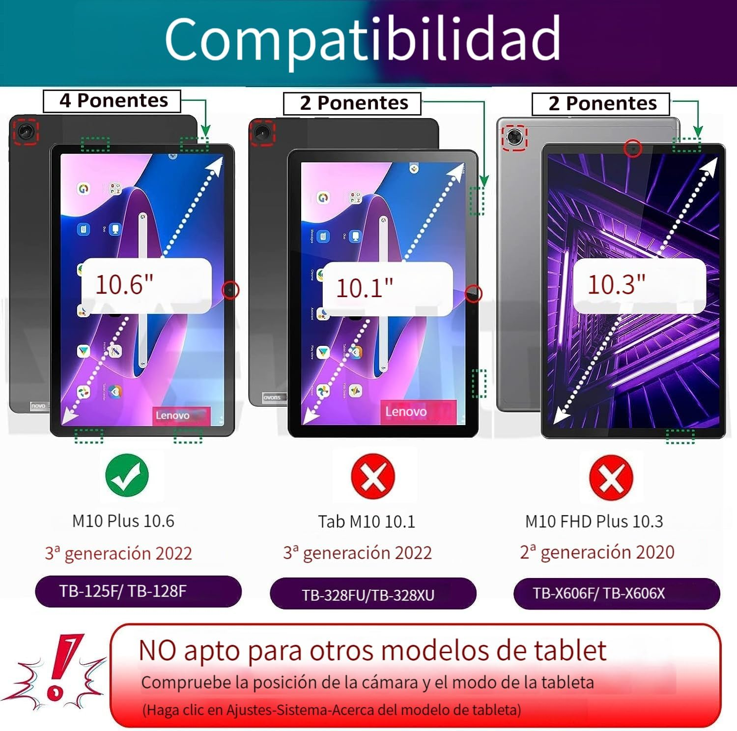 USTIYA Case for Lenovo Tab M10 plus 3Rd Gen 2022 TB-125F TB-128F 10.6" Protective Leather PC + PU Cover (Black)