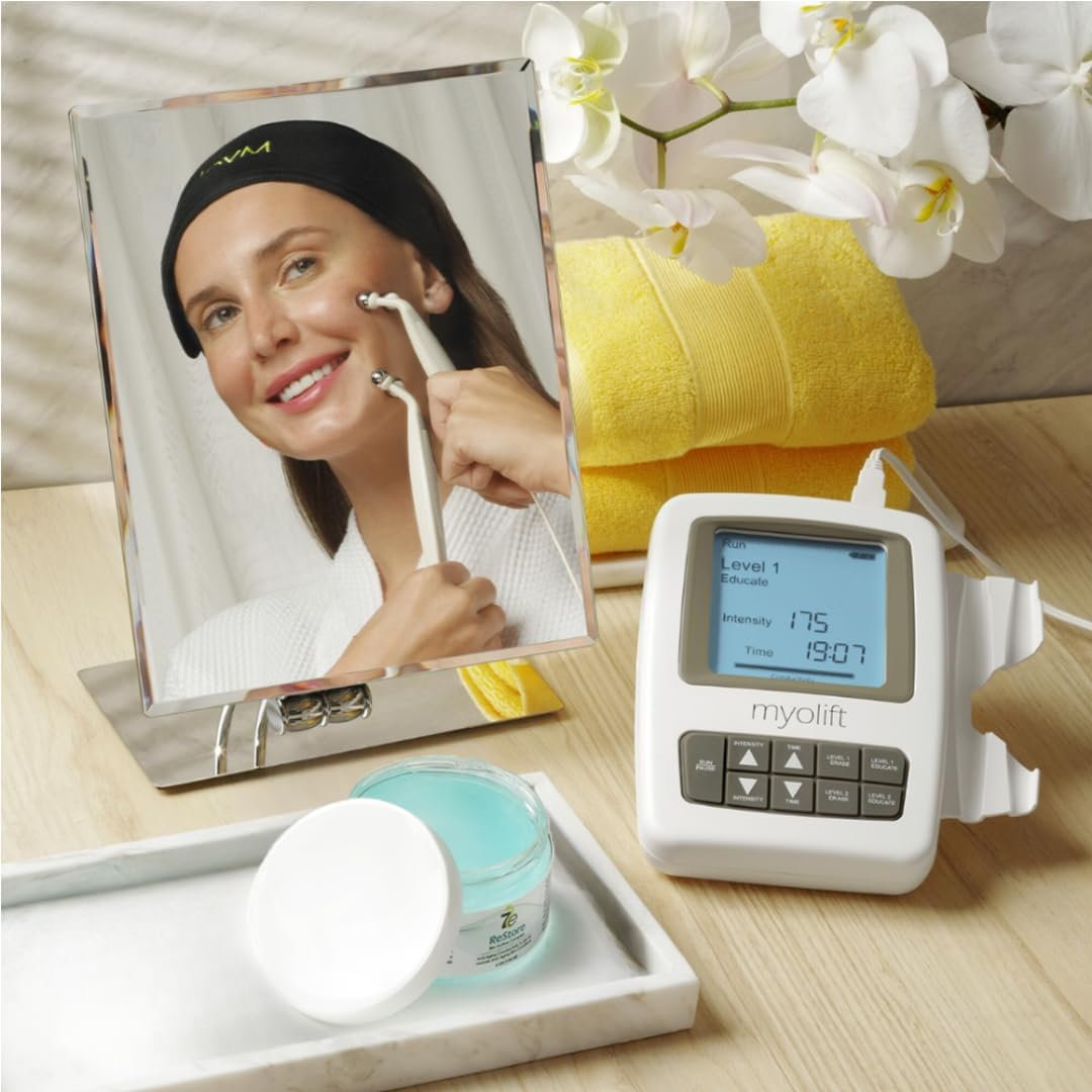 Myolift 7E Wellness Restore Conductive Microcurrent Gel with Bio-Active Complex - 4Oz - Facial Skin Care with Green Tea Extract, Hyaluronic Acid & Collagen Peptides - Anti-Aging & Skin Tightening image number 3