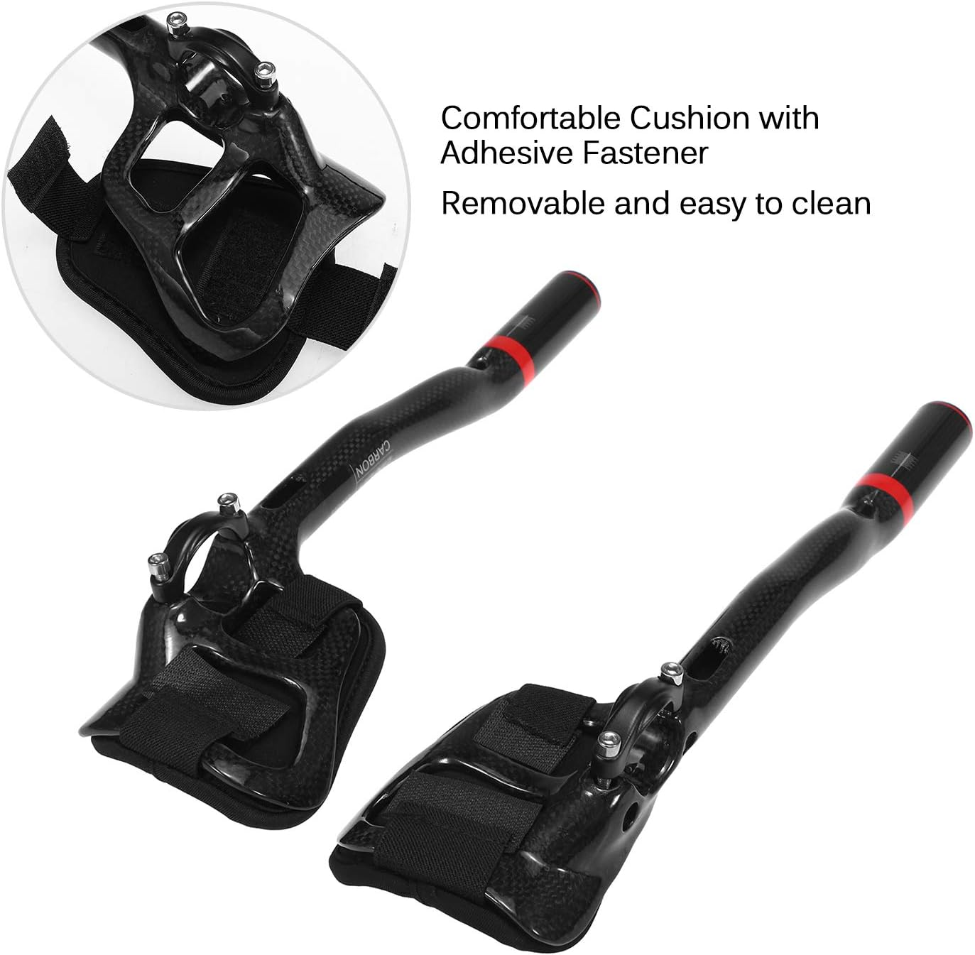 31.8Mm Carbon Fiber Bicycle TT Handlebar Cycling Aero Bars Rest Handlebar Bike Tri Bars