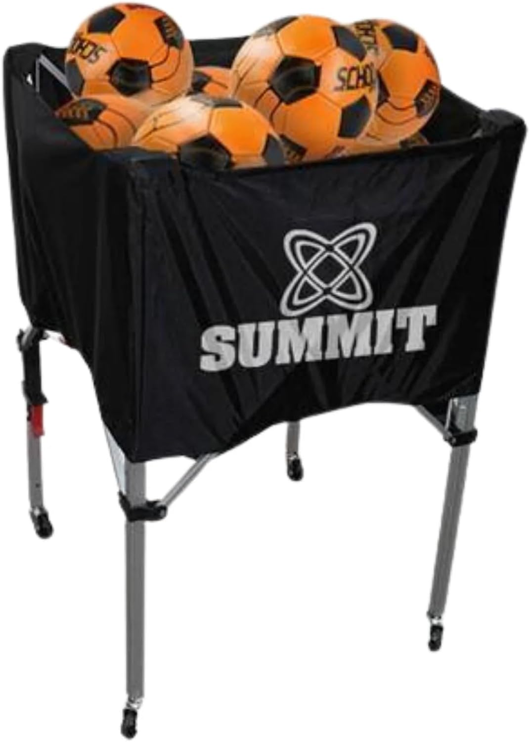 Summit Sports Portable Basketball and Netball Carry Cart, Black