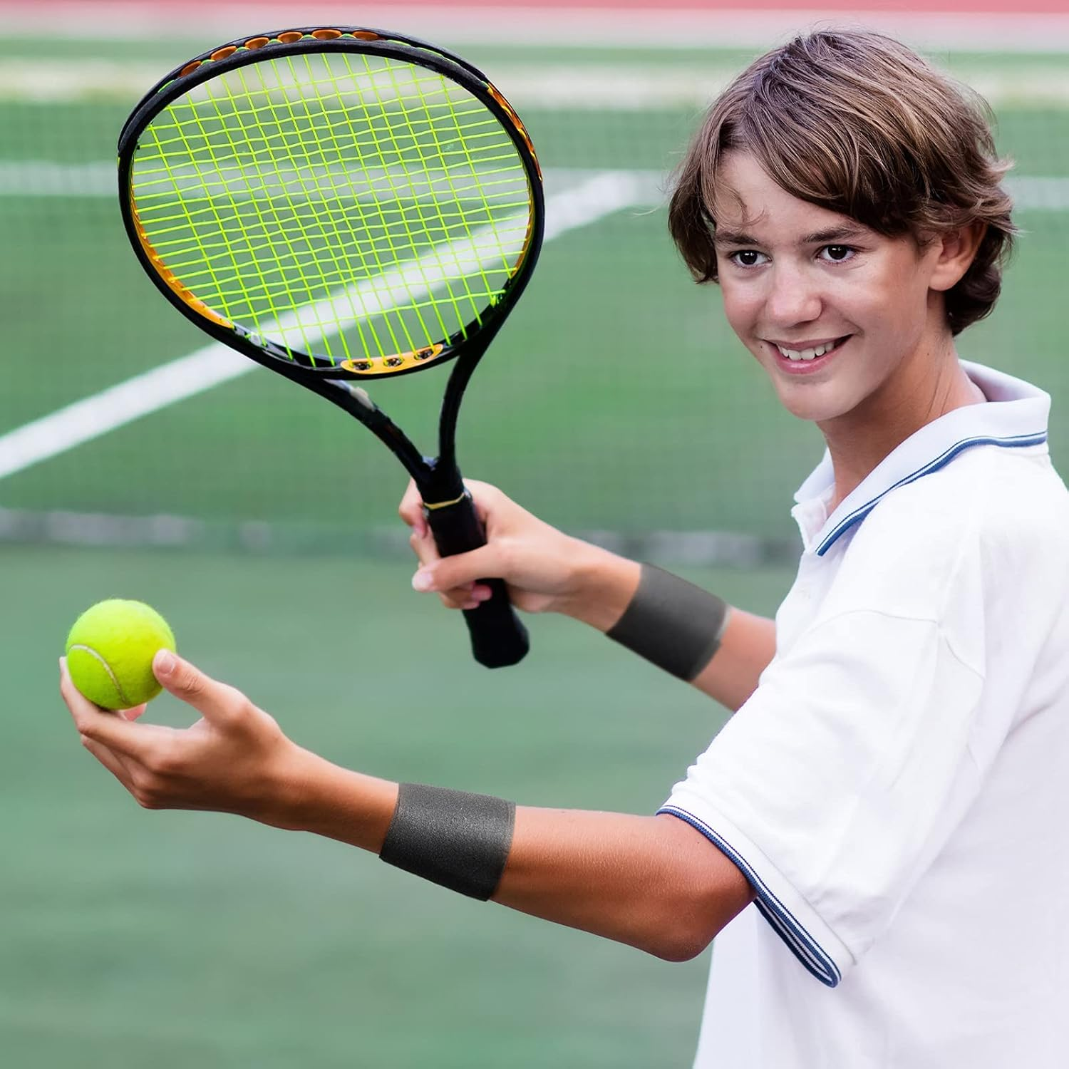 BBTO 3 Pieces Foam Underwrap Sports Pre-Wrap Athletic Tape, 2.75 Inch by 30 Yards (Black) - Black, Blue image number 4