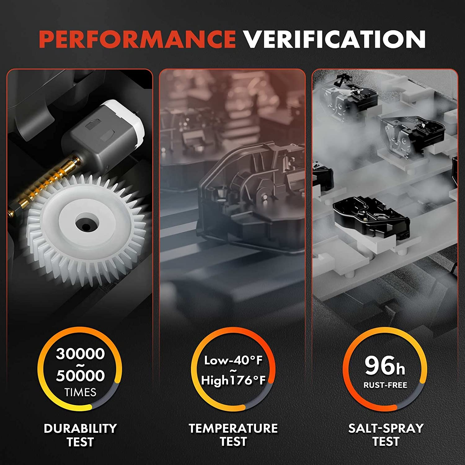 A-Premium Door Latch Lock Actuator Compatible with Cadillac and Chevy Vehicles - SRX 2010-2016 Sport Utility, Volt Base 2011-2015 Hatchback, with Anti-Theft System - Rear Driver, Replace# 13579555 image number 2
