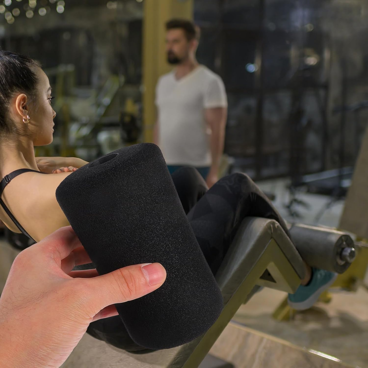 BESPORTBLE 4Pcs Foam Covers for Fitness Equipment Soft Sponge Pads for Ab Training Sleeve and Leg Extension Bench Replacement Gym Machine Accessories for Home Workout image number 2