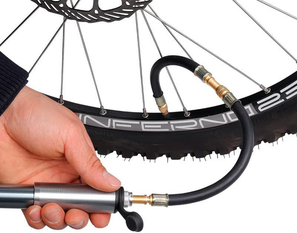 5 Pack Tire Valve Extension, 2Pcs 8.25 Inch Flexible Valve Stem Extenders with Brass 45 90 135 Multi Degree Schrader Tire Valve Stem Extension Adaptor Compatible for RV Bike Motorcycle Car image number 5