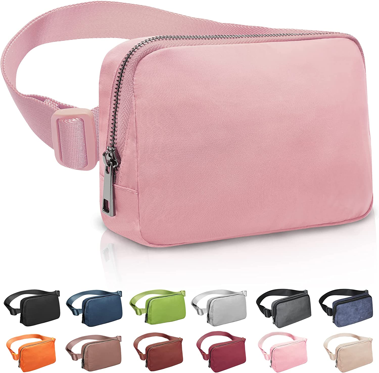 ZOMAKE Fanny Pack, Slim Belt Bag Water Resistant Waist for Travel Hiking Running Cycling Outdoor Sports image number 3