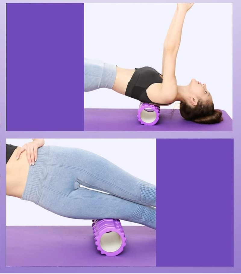 HIGHROCK Foam Roller, Grid Roller for Yoga Pilates Exercise Physical Therapy 13-Inch (PINK) image number 1