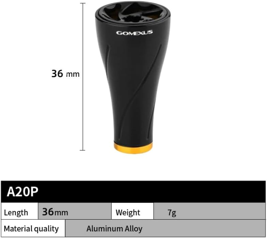 GOMEXUS Power Knob Compatible for Shimano Daiwa Spinning Reel Handle Knob, 20Mm