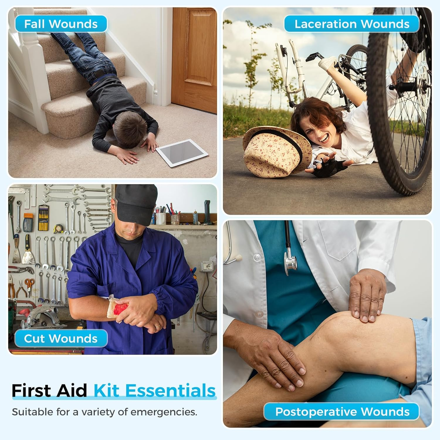 Emergency Wound Closure Device, Zip Stitch Sutures Bandaids Kit 2 Pcs- Repair Wounds without Stitches, Great for Outdoor Activities Such as Hiking, Exploring Wild Nature, Quick Clot image number 2