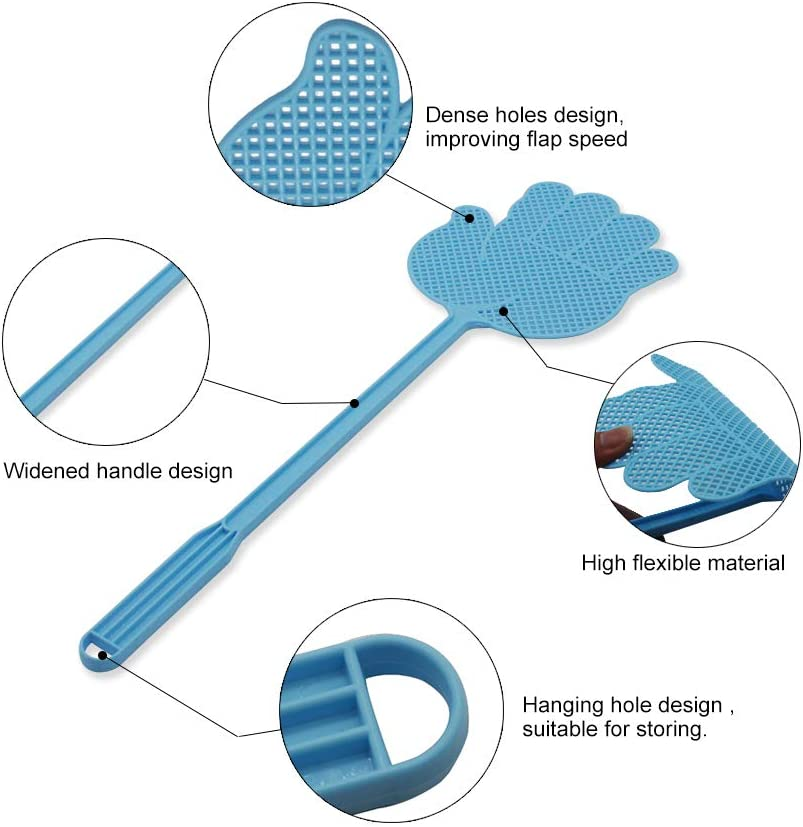 Valuehall 10 Pack Fly Swatter Pest Control Multi-Colors Plastic Handle for Flies V7023 image number 4