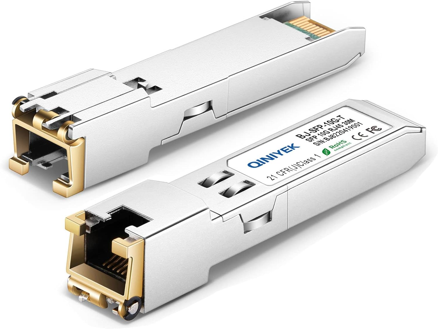 [Pack of 1] 1.25/2.5/5/10G-T SFP+ to RJ45 Transceiver, Copper Ethernet Module, Compatible for Cisco SFP-10G-T-S, Mikrotik S+RJ10, Ubiquiti UF-RJ45-10G, Netgear AXM765, Netgear, Tp-Link, Fortinet, 30M
