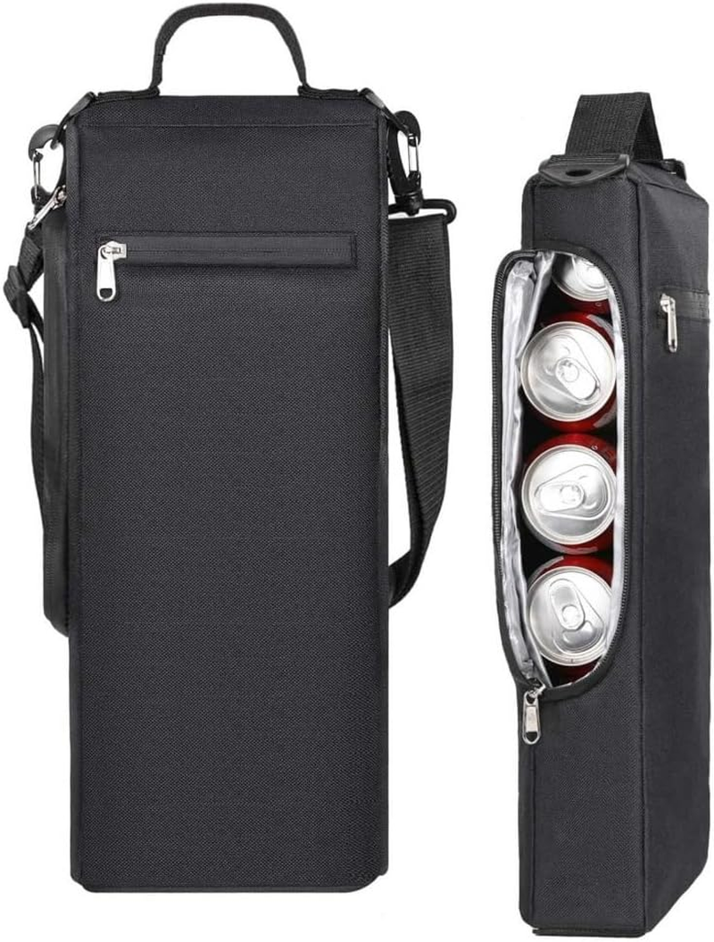 Beer Sleeve for Golf Bag,Sleeve to Hold 6 Cans or 2 Wine Bottles Insulated Cool Beverage Storage,Golf Accessories and Small Soft Cooler Bags Insulated Beer Cooler,For Beach Picnicking Camping image number 6