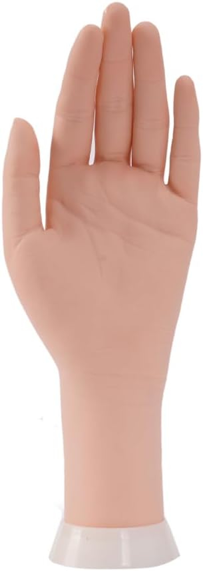 Left Practice Hand for Acrylic Nails with Holder, Mannequin Hand for Nails Practice, Flexible Bendable Fake Hand Manicure Nail Practice Hand image number 2