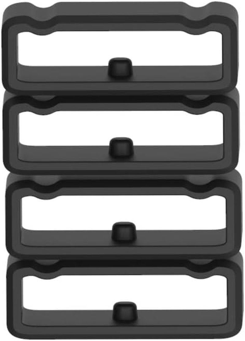 Strap Loop Fastener Rings Intended for Suunto 9/Baro/Suunto Spartan Ultra/Spartan Sport/Spartan Sport Handgelenk Hr/Spartan Sport Band Strap Wristband Soft Flexible Silicone Keeper Security Loop Intended for Suunto 9 Bands Black (11 of Pack, Black)