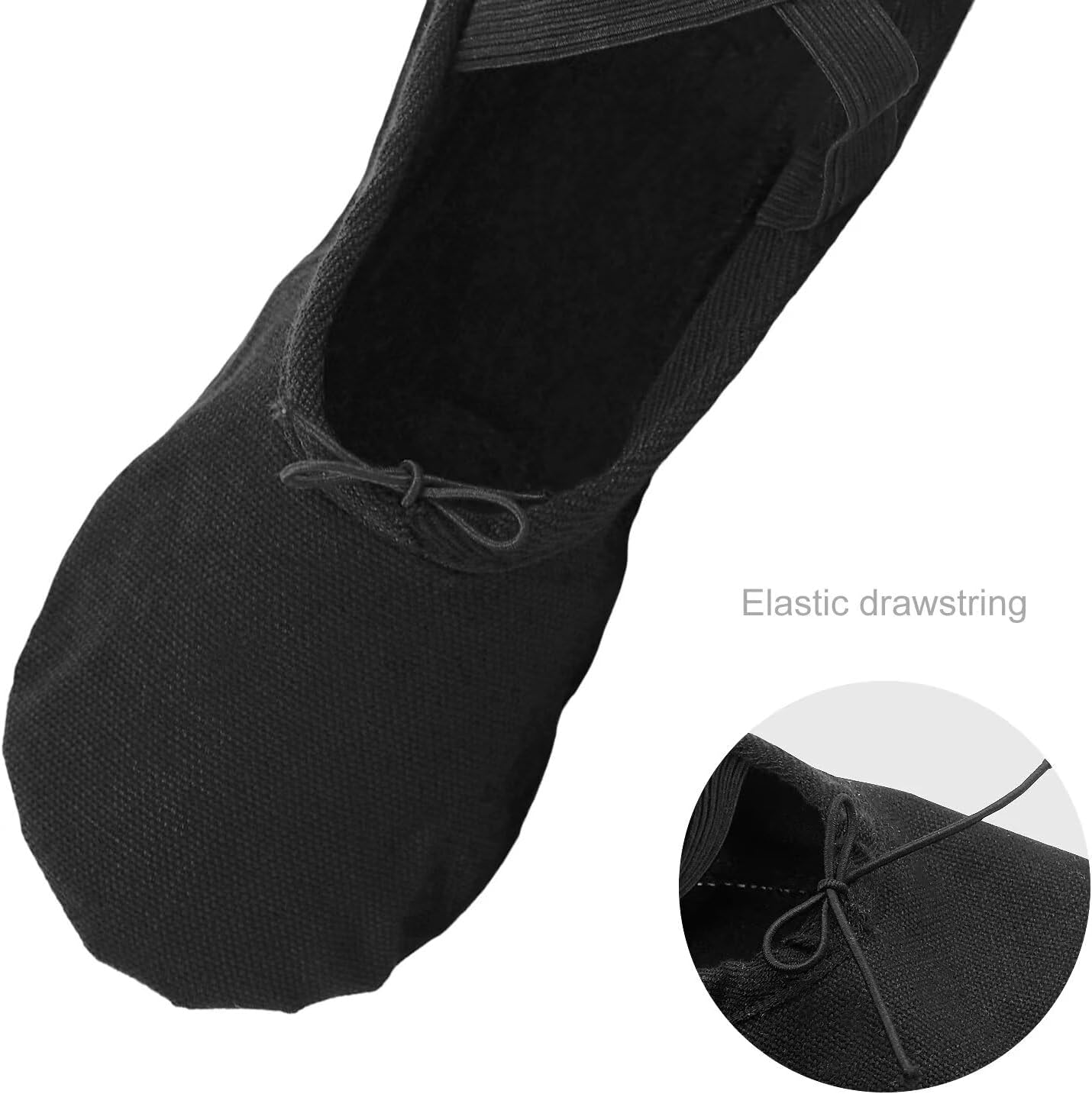 Women'S Ballet Dance Shoes Slippers Split Sole Canvas Practice Shoes for Kids/Girls/Adults image number 2