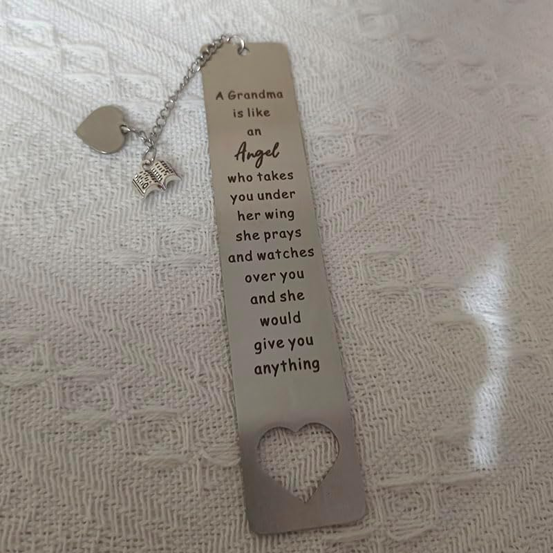 Christmas Birthday Gifts for Grandma Bookmark from Granddaughter Grandson a Grandma Is like an Angel Bookmarks for Grandma Grandmother Mothers Day Gift for Granny Grandmama image number 4