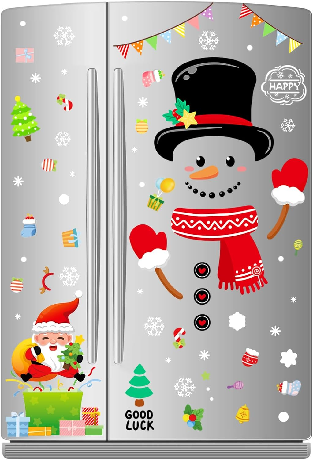 Snowman Refrigerator Magnets Set of 14, Christmas Decorations Snowman Refrigerator Magnets Decorations (A-Snowman) image number 4