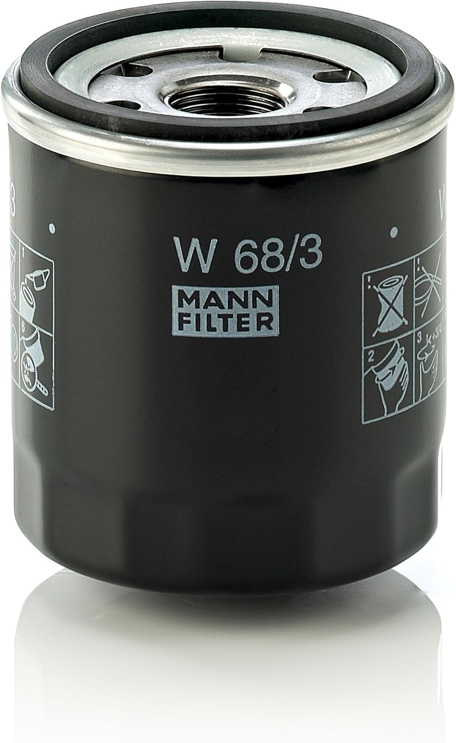 MANN-FILTER W 68/3 Oil Filter for Passenger Cars and Utility Vehicles image number 3
