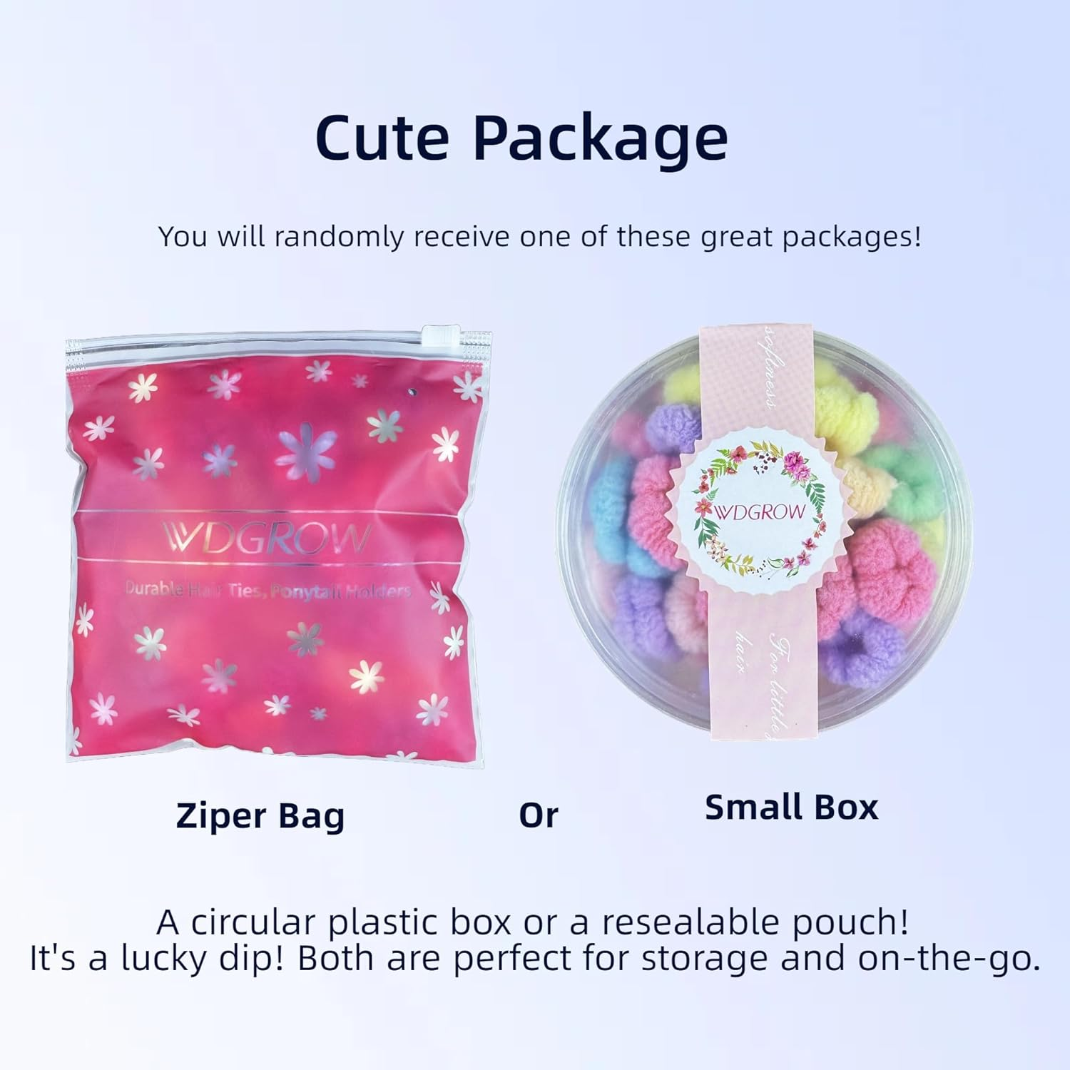 Toddler Hair Ties, Mini Hairties for Infant Girls,No Damage Hair Scrunchies for Children,Soft Cotton Hair Tie,Seamless,105-110 Pcs,Won'T Pull Out (Muti-Colored A)