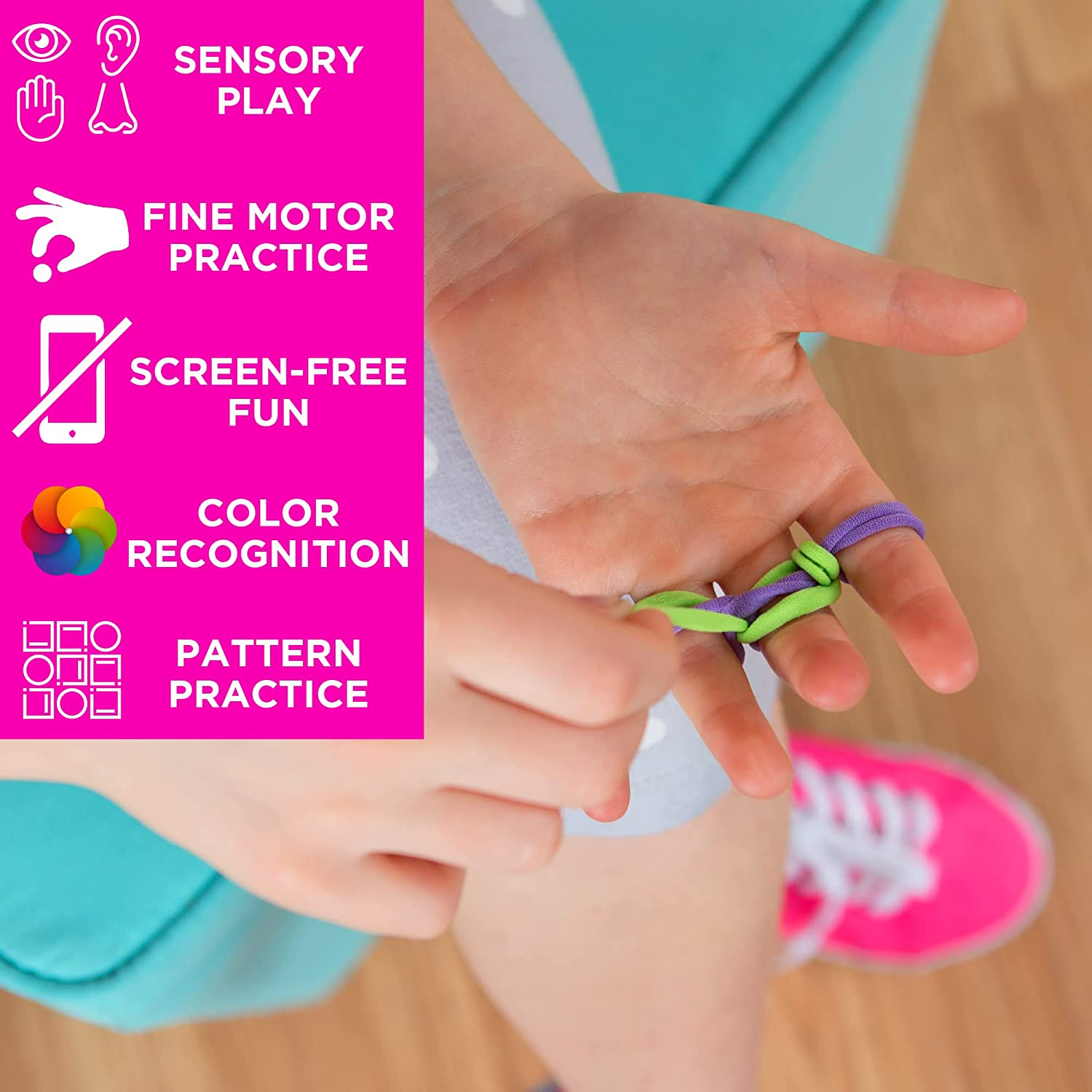 Made by Me 93352 Ultimate Weaving Loom by Horizon Group USA, Includes over 360 Craft Loops & 1 Weaving Loom (Amazon Exclusive), Multicolor image number 1