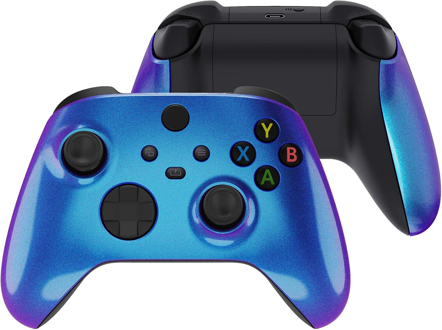 Extremerate Side Rails Grips Shell for Xbox Series X & S Controller, Matcha Green Custom Accessories Back Panels Cover Faceplate for Xbox Core Wireless Controller [Controller NOT Included]