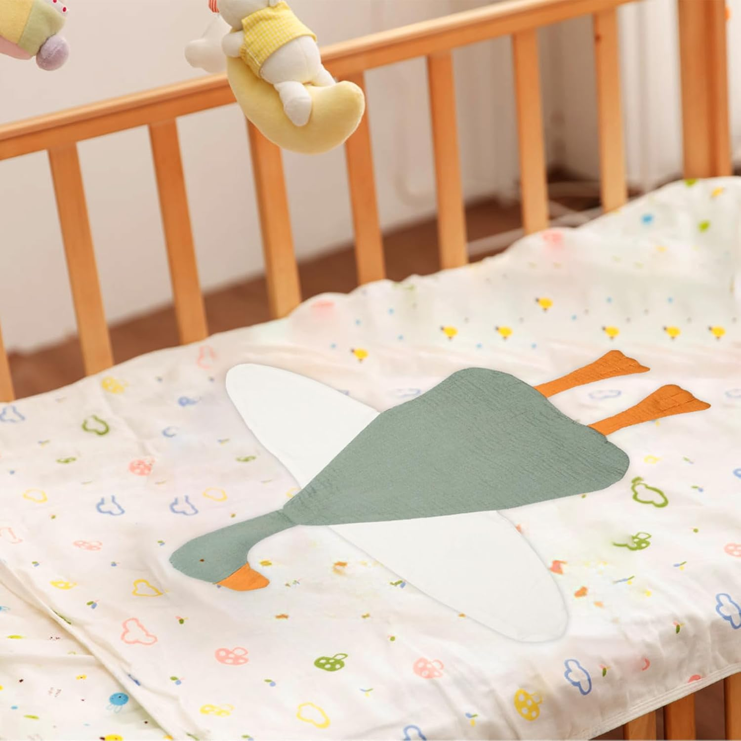 Duck Baby Blanket, Duck Loveys for Babies Cute Soft Security Blanket Fabric Cuddle Cover Baby Essentials Newborn Boys Girls image number 5