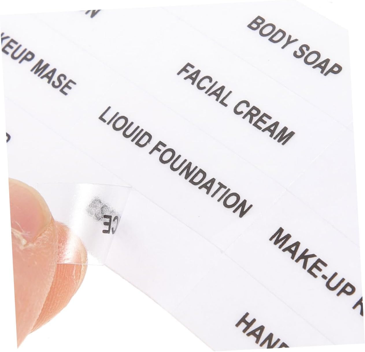 12 Sheets Stickers Shampoo Travel Toiletries Storage Bin Labels Sub Bottle Label Travel Labels for Toiletries Toiletry Small Cosmetic Soap PVC Self-Adhesive image number 6