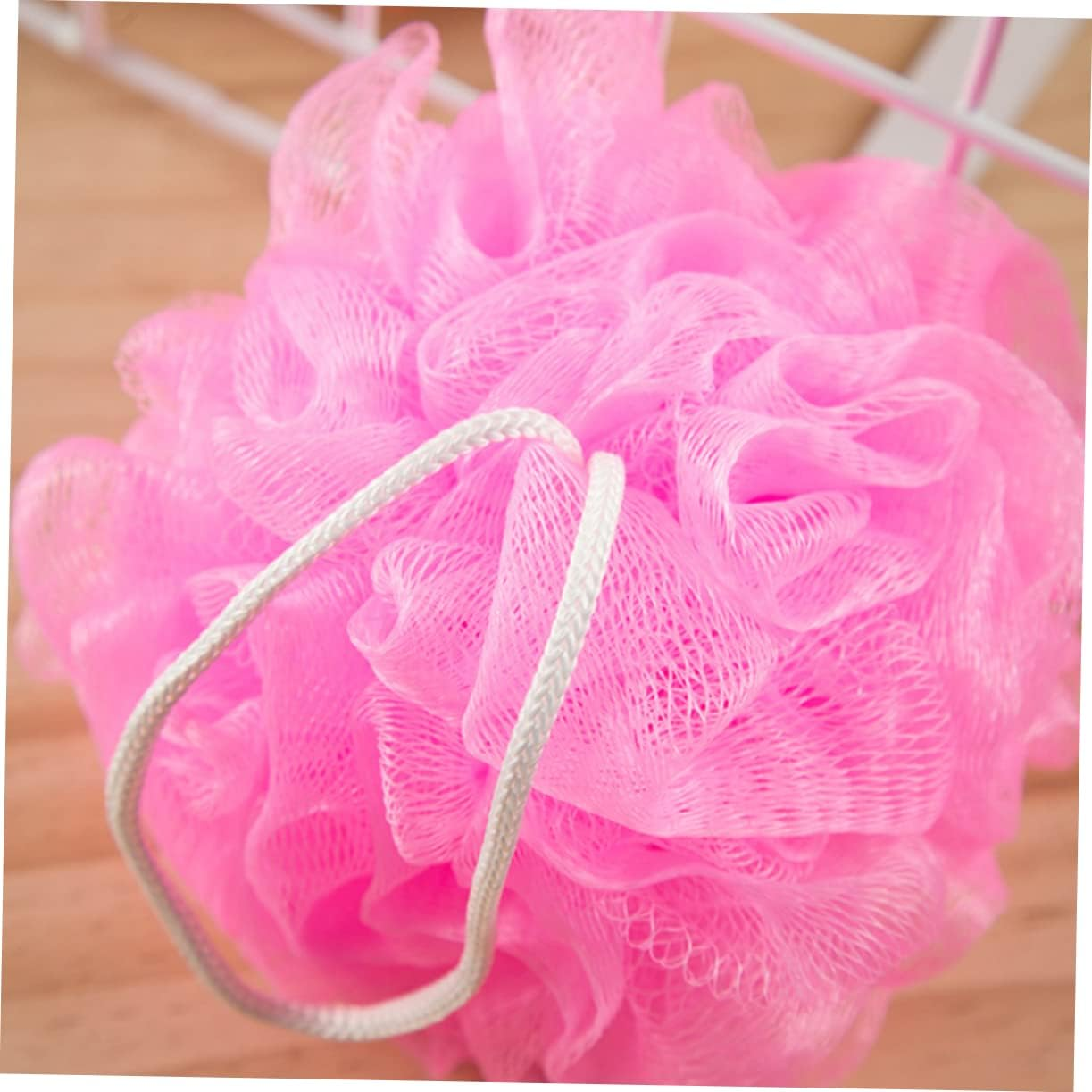 16Pc Bath Ball Collection Shower Balls Flowers Mesh Net Scrubbers Soft Comfortable Reusable Bath Accessories