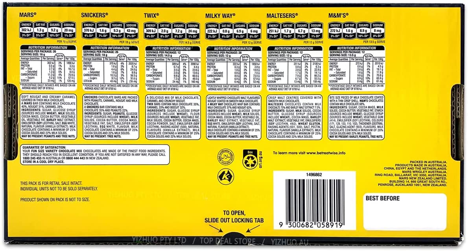 Mars Variety Mix Box 116 Pieces Party Chocolate Snickers M M Twix Maltesers image number 1