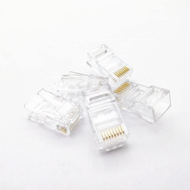 RJ45 CAT6 Connector, RJ45 Modular Plug Network Connectors for Standard Cable, 100 Pack image number 3