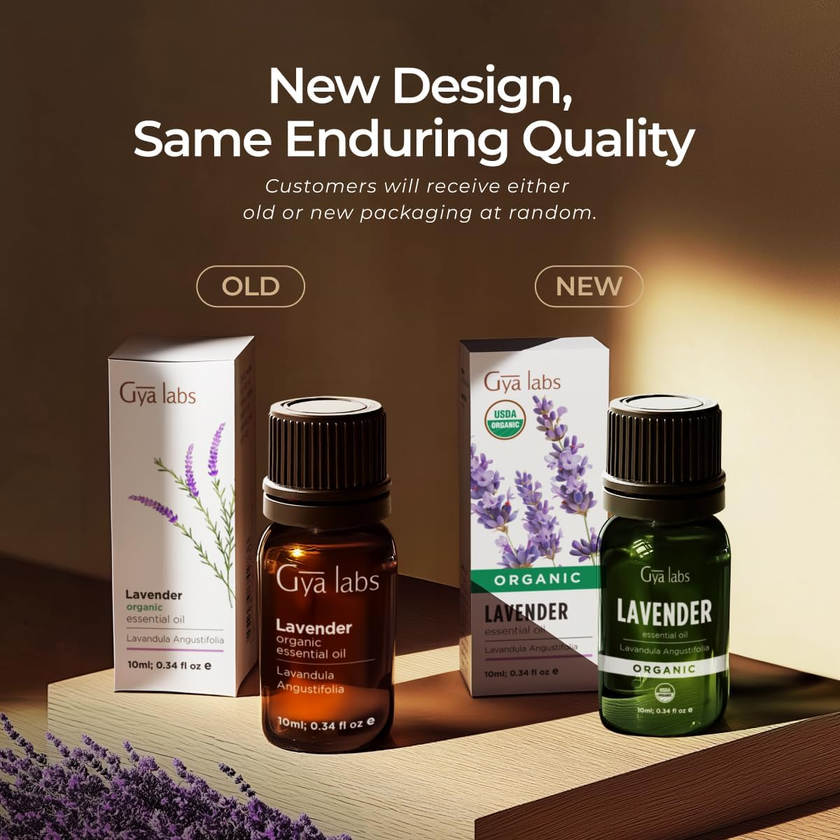 Gya Labs Organic Lavender Essential Oil for Diffuser & Skin - Organic Lavender Oil for Aromatherapy & Feelings of Relaxation - Lavender Oil Organic for Hair (10Ml)