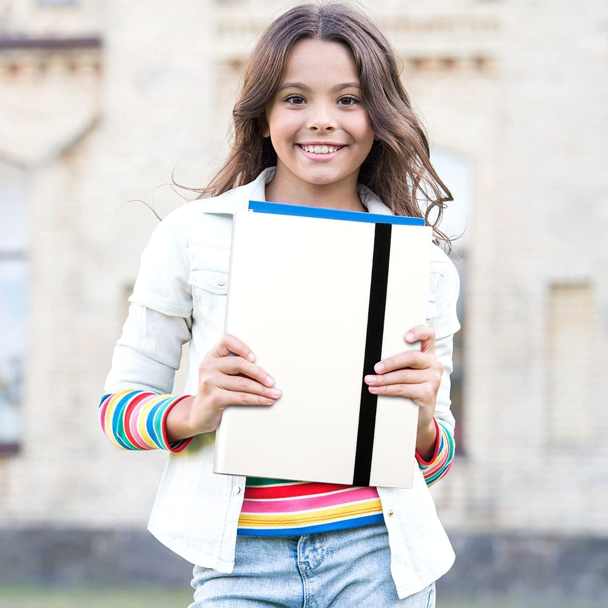 Card Holder, 9 Pocket Card Folder, A4 Size Card Binder, Max for 360 Cards(White) image number 5