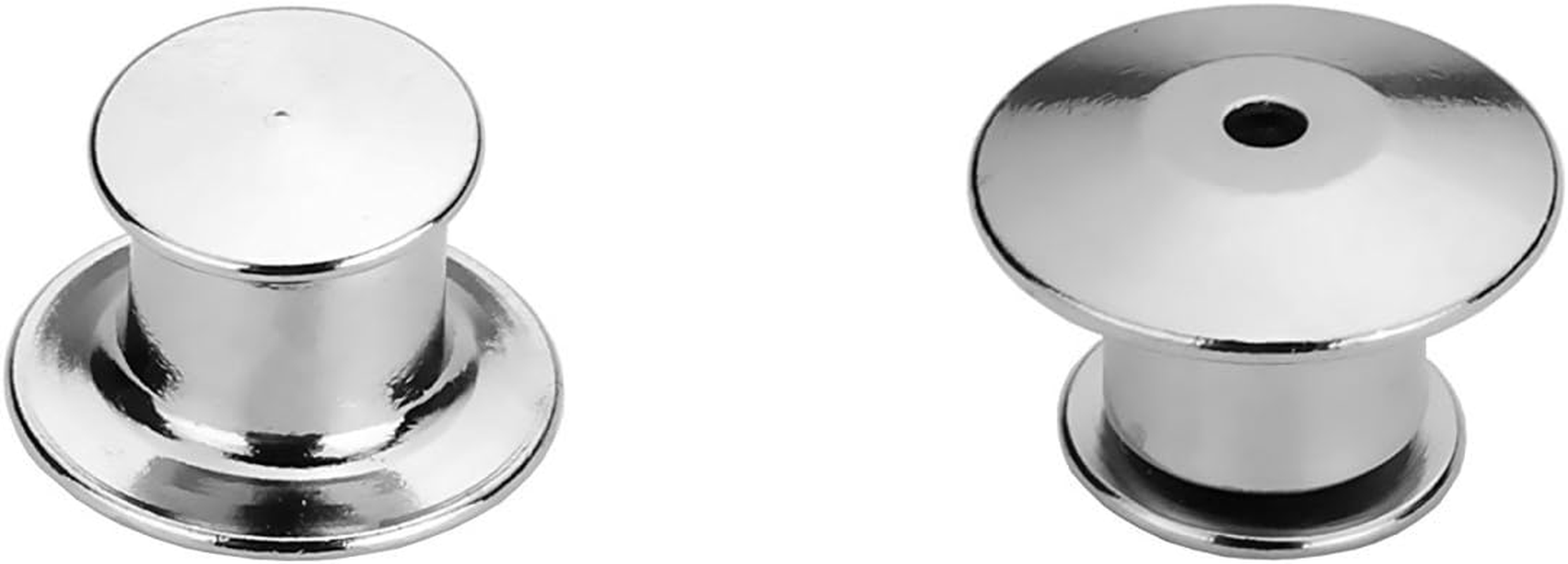 40 Pieces Metal Pin Backs Locking Pin Keepers Locking Clasp with Storage Case image number 5