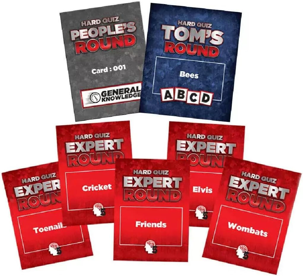 University Games Hard Quiz Board Game, Official TV Show Trivia Game, 1300+ Questions, Play as Contestant or Host, Fun for Family & Friends, Ages 13+, Ultimate Aussie Quiz Challenge image number 4