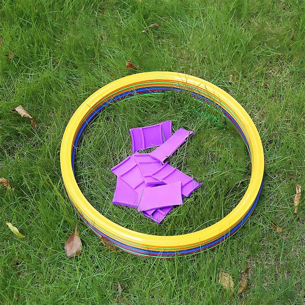 10Pcs 28Cm/38Cm Agility Speed Ring Football Soccer Basketball Sport Training Rings Equipment GTRH image number 3