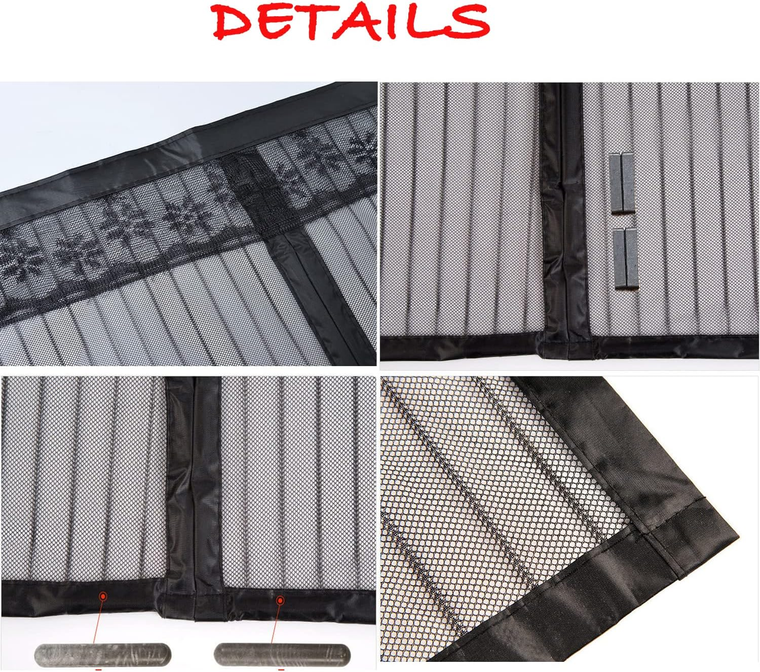 Magnetic Screen Door,Self Sealing anti Mosquito Magnetic Partition Curtain Pet and Kid Friendly Screen Door (100 X 230 CM)