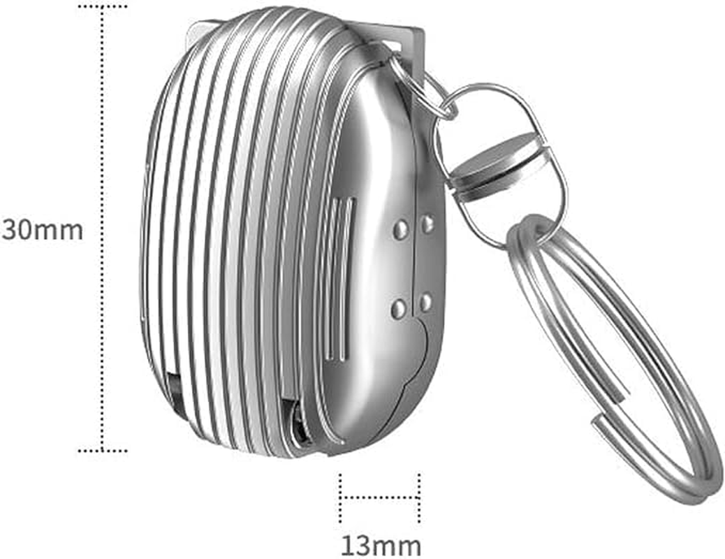 Mini Nail Clipper Keychain, EDC Travel Nail Clippers with Nail Files, Foldable Full Metal Design, 1.2"" in Length, Sharp Stainless Steel Blades (Gold), Compact image number 3