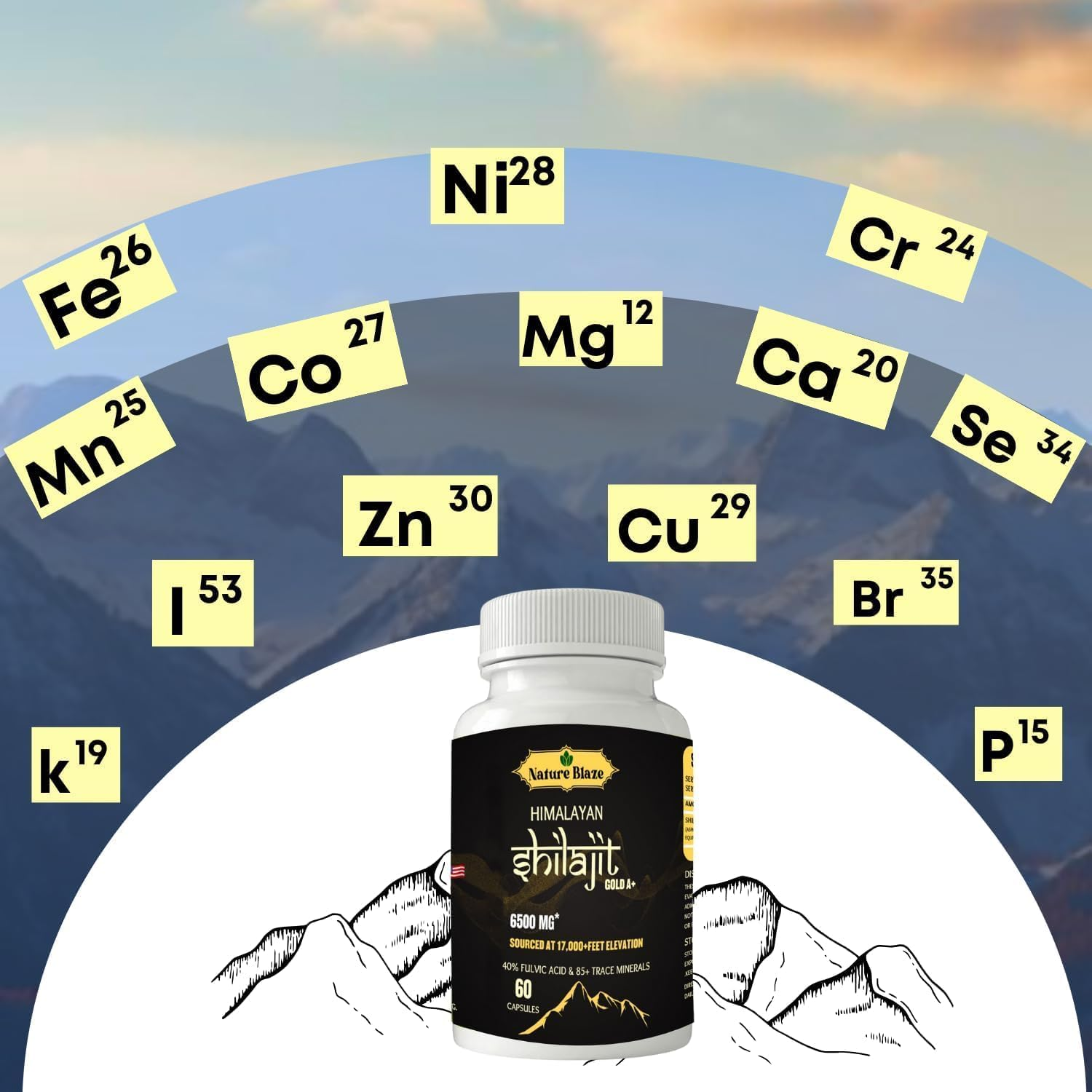 Pure Organic Himalayan Shilajit Capsules for Men & Women (60 Capsules Pack of 1) image number 5