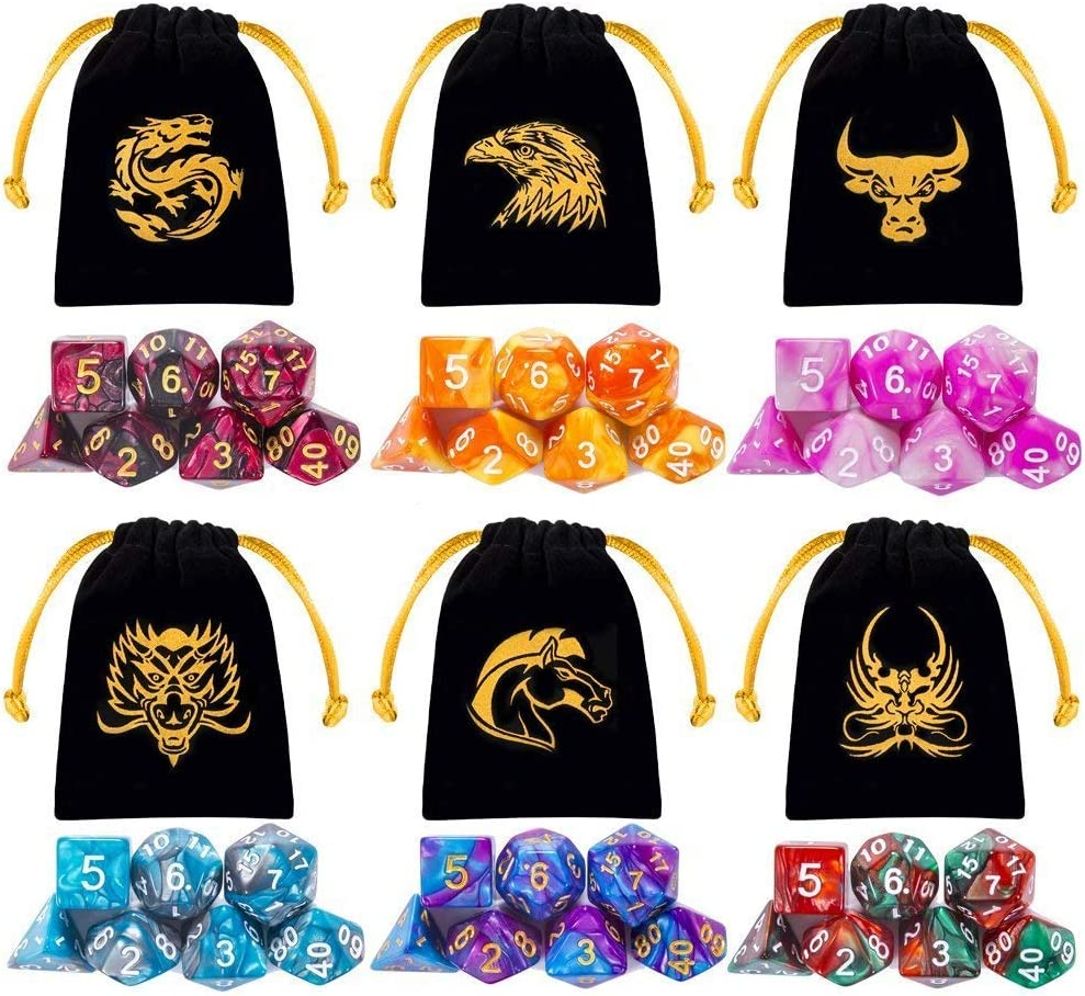 DND Dice Set 42PCS Polyhedral D&D Dice for Roleplaying Dice Games as Dungeons and Dragons MTG RPG image number 2