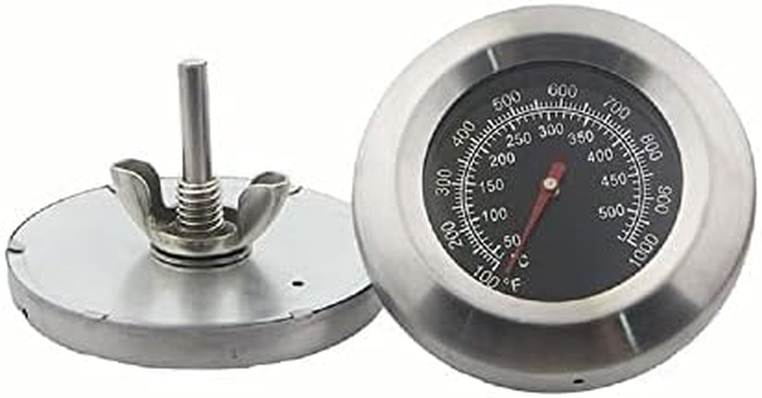 3" BBQ Gauge Thermometer Charcoal Grill Smoker Temperature Barbecue Fahrenheit and Heat Indicator Stainless Steel Temp Gauge image number 4