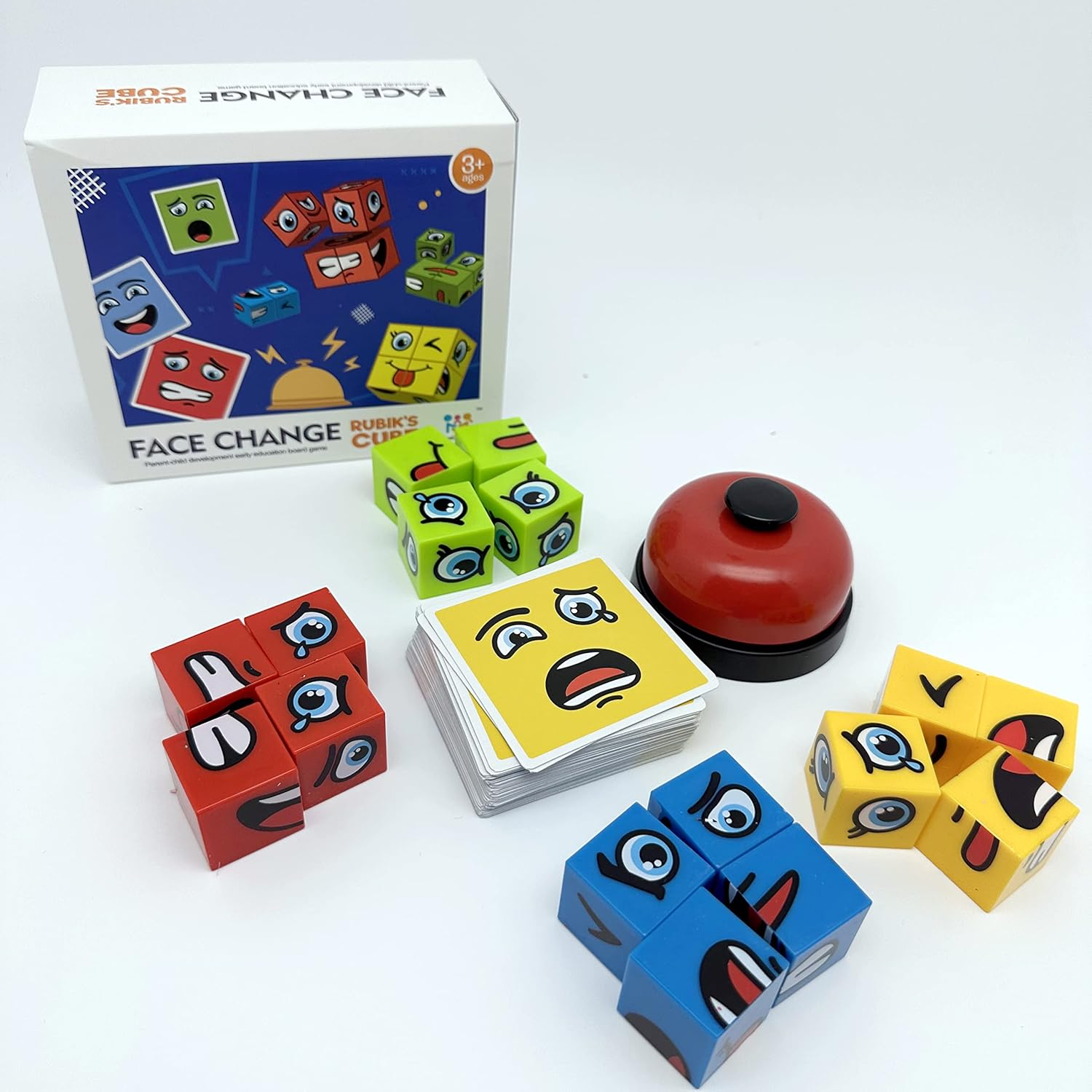 Face Change Cube Game Expression Matching Puzzle Board Game Interactive Family Game image number 2