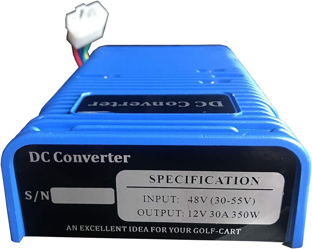 Golf Cart Voltage Reducer DC Converter 36V or 48V to 12V / 30 Amp 360 Watts with Dual Power Source image number 1