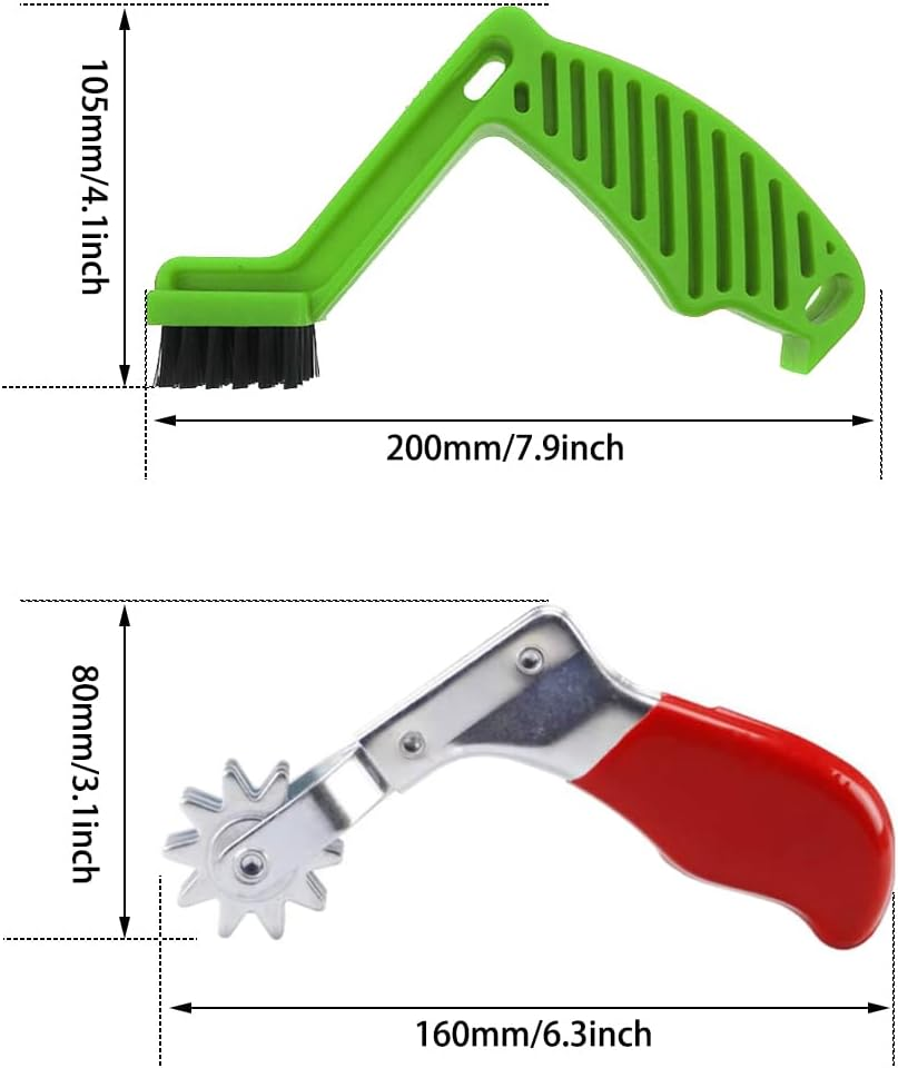 2 Pcs Polishing Pad Conditioning Brush,Polishing Pad Cleaner,Polishing and Buffing Pad Cleaning Spur Tool,Polishing Spur Tool Set,Car Buffing Pad Professional Cleaning Tool,Green image number 6