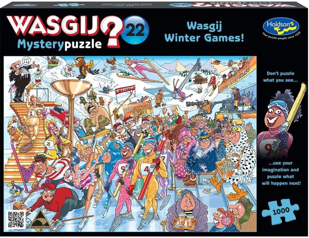 Holdson Wasgij 22 Mystery Winter Games Jigsaw Puzzle (1000 Pieces) image number 2