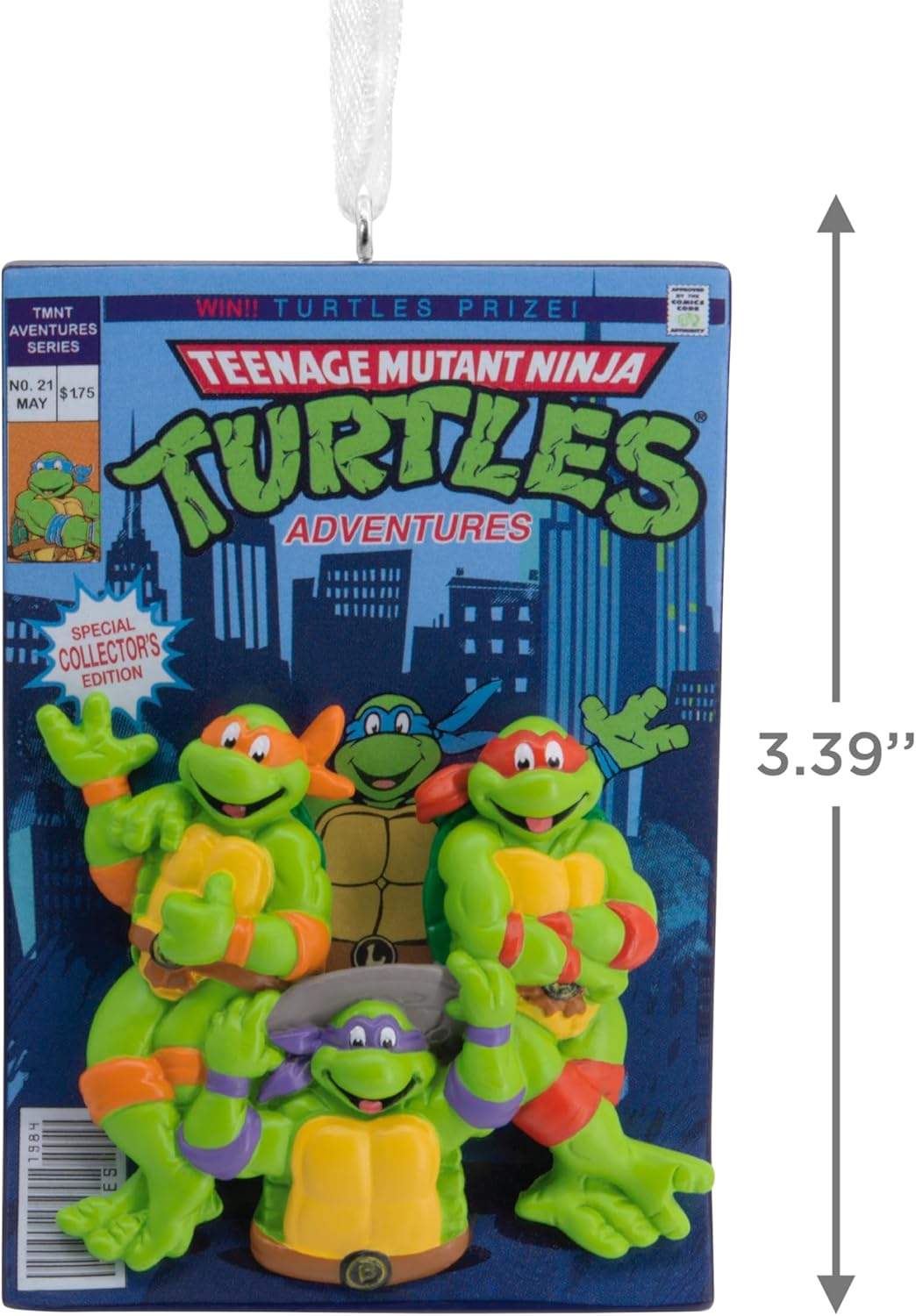 Hallmark Nickelodeon Teenage Mutant Ninja Turtles Comic Book Christmas Ornament image number 1