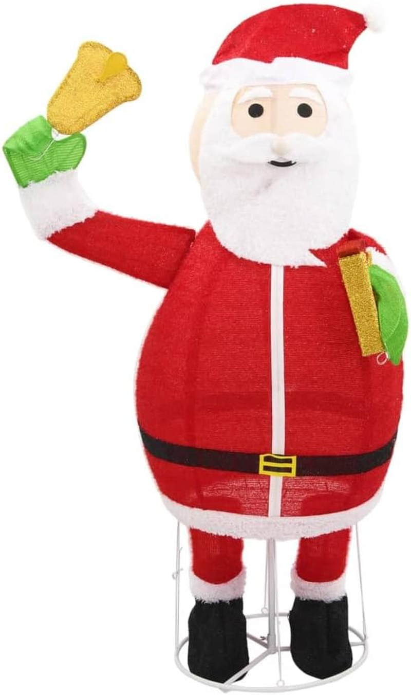 Decorative Christmas Santa Claus Figure LED Luxury Fabric 180 Cm image number 5